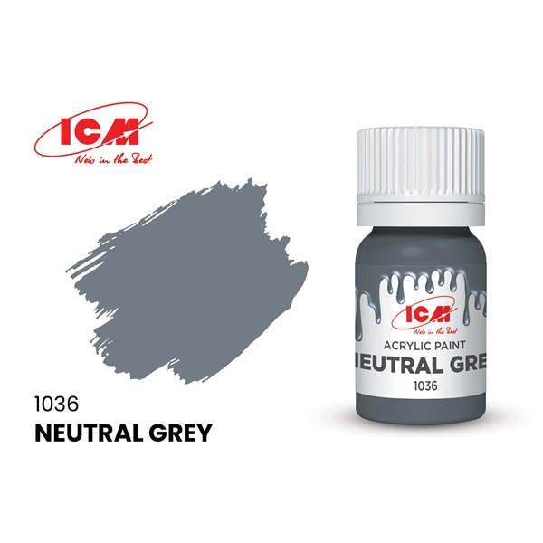 ICM 1036 Neutral Grey Acrylic Paint