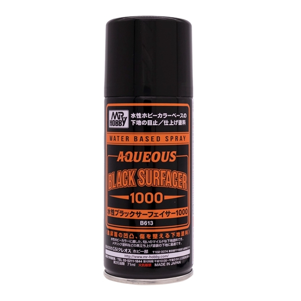 Mr Hobby B613 Mr Mr Aqueous Surfacer 1000 Black