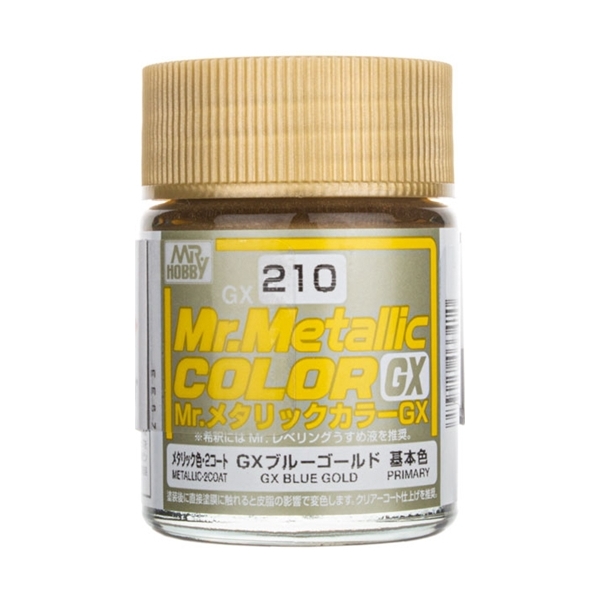 Peinture Métallique Mr.Hobby GX210 Blue Gold – 18 Ml, Couleur Bleu Or Métallisé Pour Modélisme
